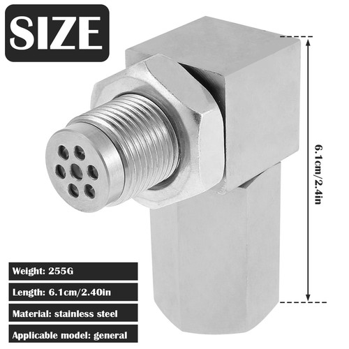 Oxygen Sensor Extender 90° Universal Oxygen Extension Catalytic Converter BlRPw - Picture 6 of 12