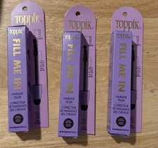 Toppik Fill Me In Hairline Filler DARK BROWN for Thicker Looking Hair Lot of 2