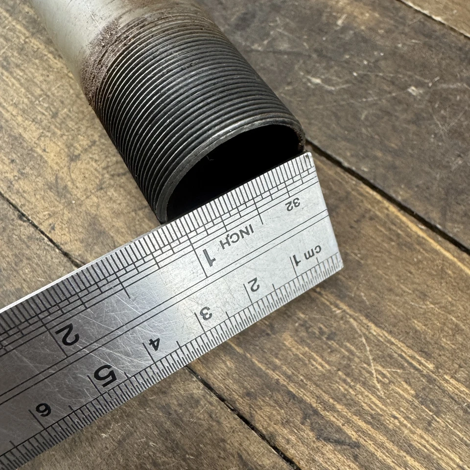 Vintage GT Mountain Bike Fork 1 1/8 Threaded 25.4 26" Chromoly Green 90s MTB 6" - Image 4 of 4