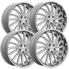 Set Of 4 Ravetti M15 20x8.5 5x120 15mm Brushedssl Wheels Rims 20 Inch Set Of 4 Ravetti M15 20x8.5 5x120 15mm Brushedssl Wheels Rims 20 Inch