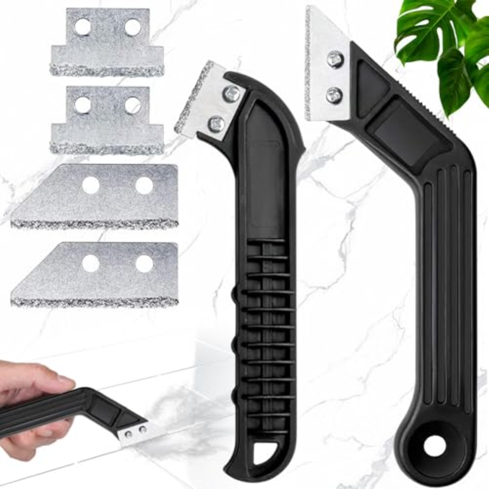 Mikqky 2 Pezzi Pulizia Fughe Pavimento Strumenti, Stucco Pulizia Strumento, Puli