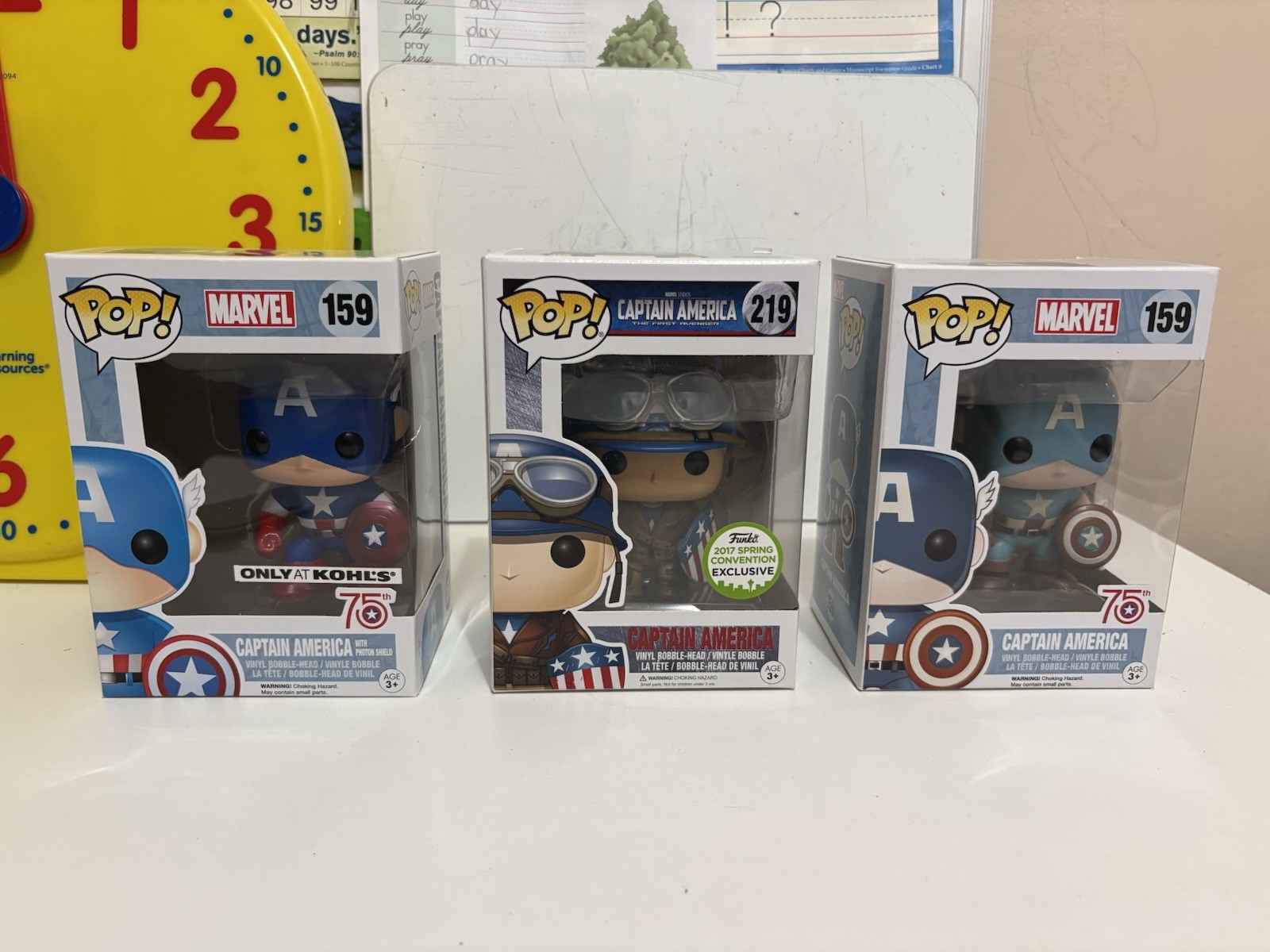 Captain America Funko Pop! 2017 Spring Convention Get All 3 