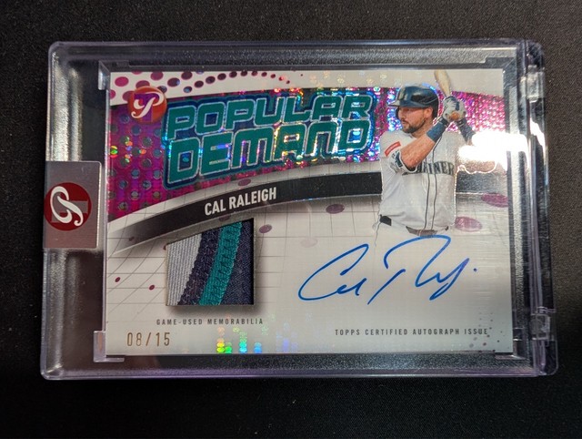 2026 Topps Pristine Cal Raleigh Popular Demand /15 Auto Relic ~ Seattle Mariners
