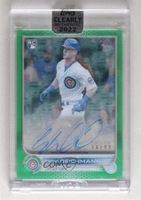 2022 Topps Clearly Authentic Auto Green 6/99 Greg Deichmann #CAA-GD Auto 15j6
