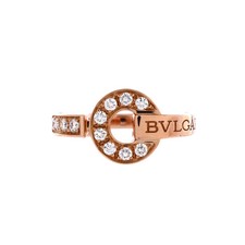 Bvlgari Bvlgari Bvlgari Ring 18K Rose Gold and Diamonds