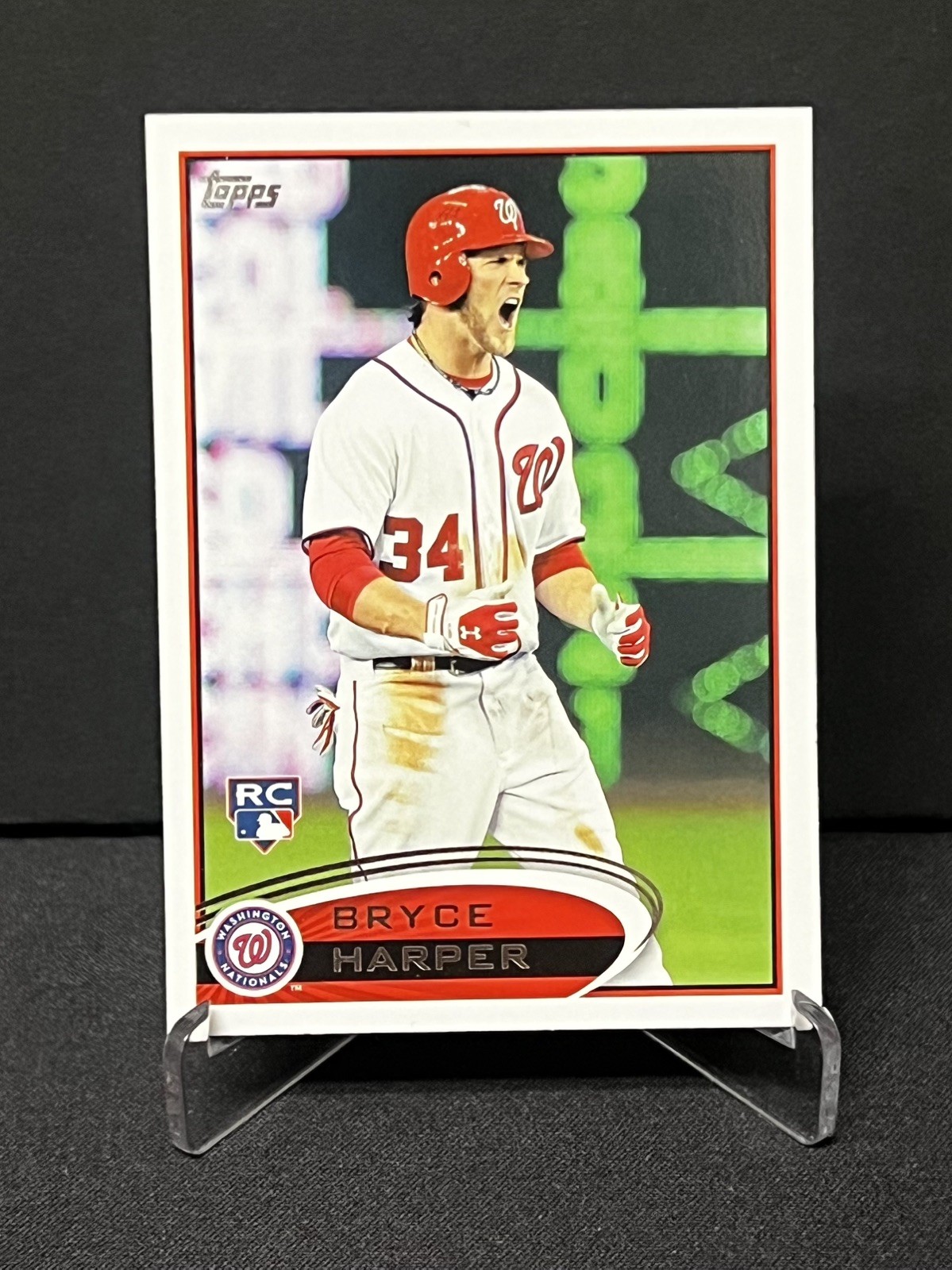 2012 Topps #661 Bryce Harper RC SCREAMING VARIATION Rookie Card
