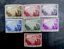 nystamps Belgium Stamp # B125-B131 Mint OG H $135  J30y1962