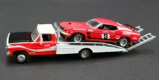 ACME GREENLIGHT 1:64 FORD RAMP TRUCK WITH FORD MUSTANG #9 ALLAN MOFFAT 51139