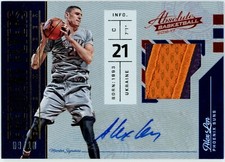 2016-17 Absolute Frequent Flyers Alex Lin Patch Auto 9/10 #14