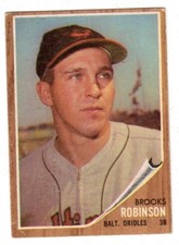 1962 Topps #45 Brooks Robinson - Baltimore Orioles, Excellent Condition