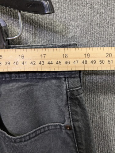 Levis 505 Jeans Mens 38x32 (38x30) Straight Leg Black Denim Modern - Bild 4 von 12