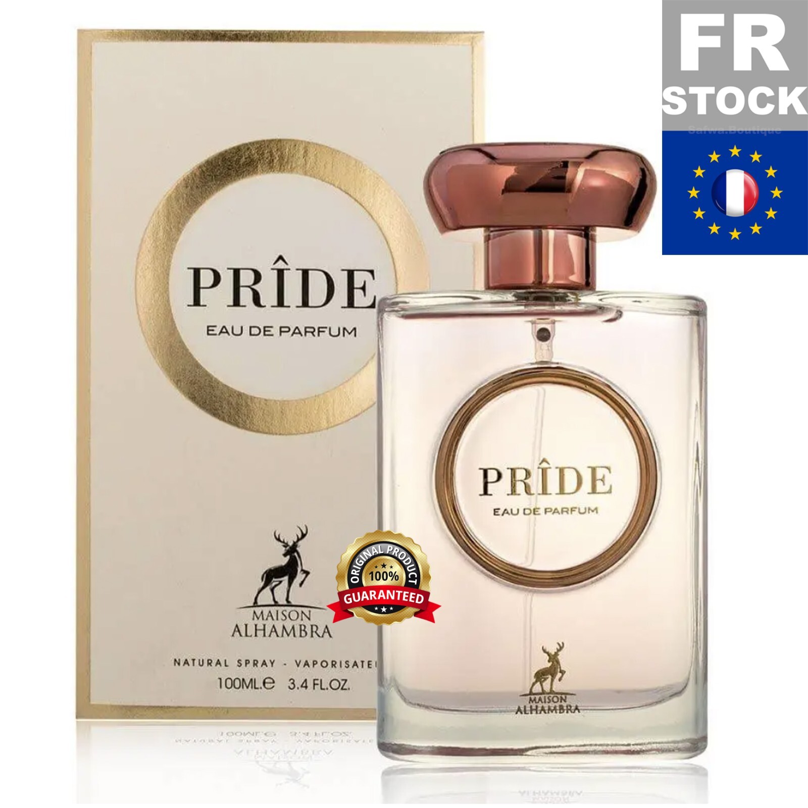Eau de Parfum PRÎDE ALHAMBRA 100mL de Maison Alhambra pour homme et femme