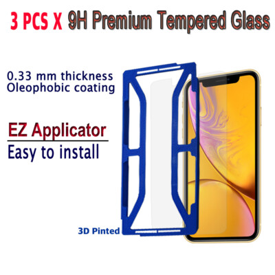 3pcs x Tempered Glass Screen protector with EZ Applicator for iPhone 14