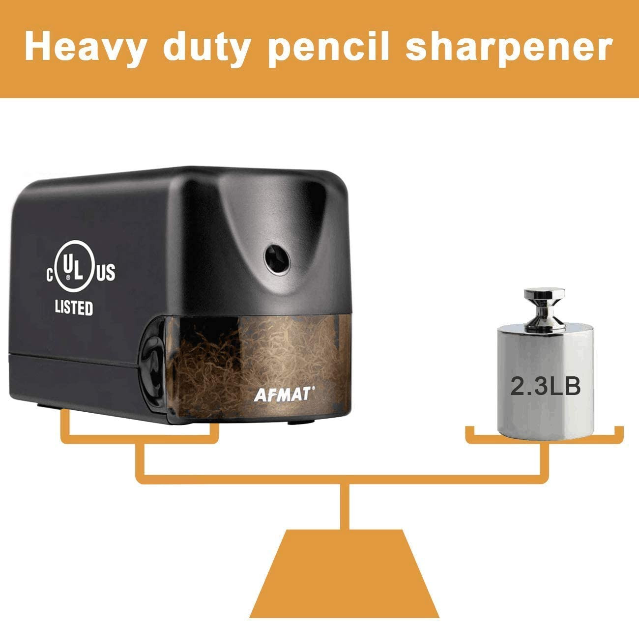 AFMAT Electric Pencil Sharpener Heavy Duty, Classroom Pencil Sharpener