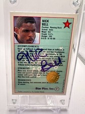 1991 Star Pics Certified Auto Nick Bell #3 Rookie Auto RC