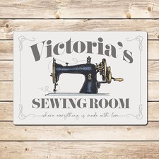 Sewing Room Sign Sign, Personalised Gift for Mum, Mothers Day Gift, Gift for Her