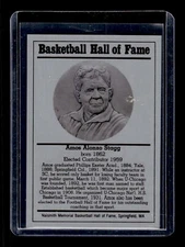 1986-02 Basketball Hall of Fame Metallic #NNO Amos Alonzo Stagg