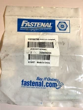 0.312" OD x 0.028" Wire x 3" L Zinc Steel Loop End Music Wire Extension Spring