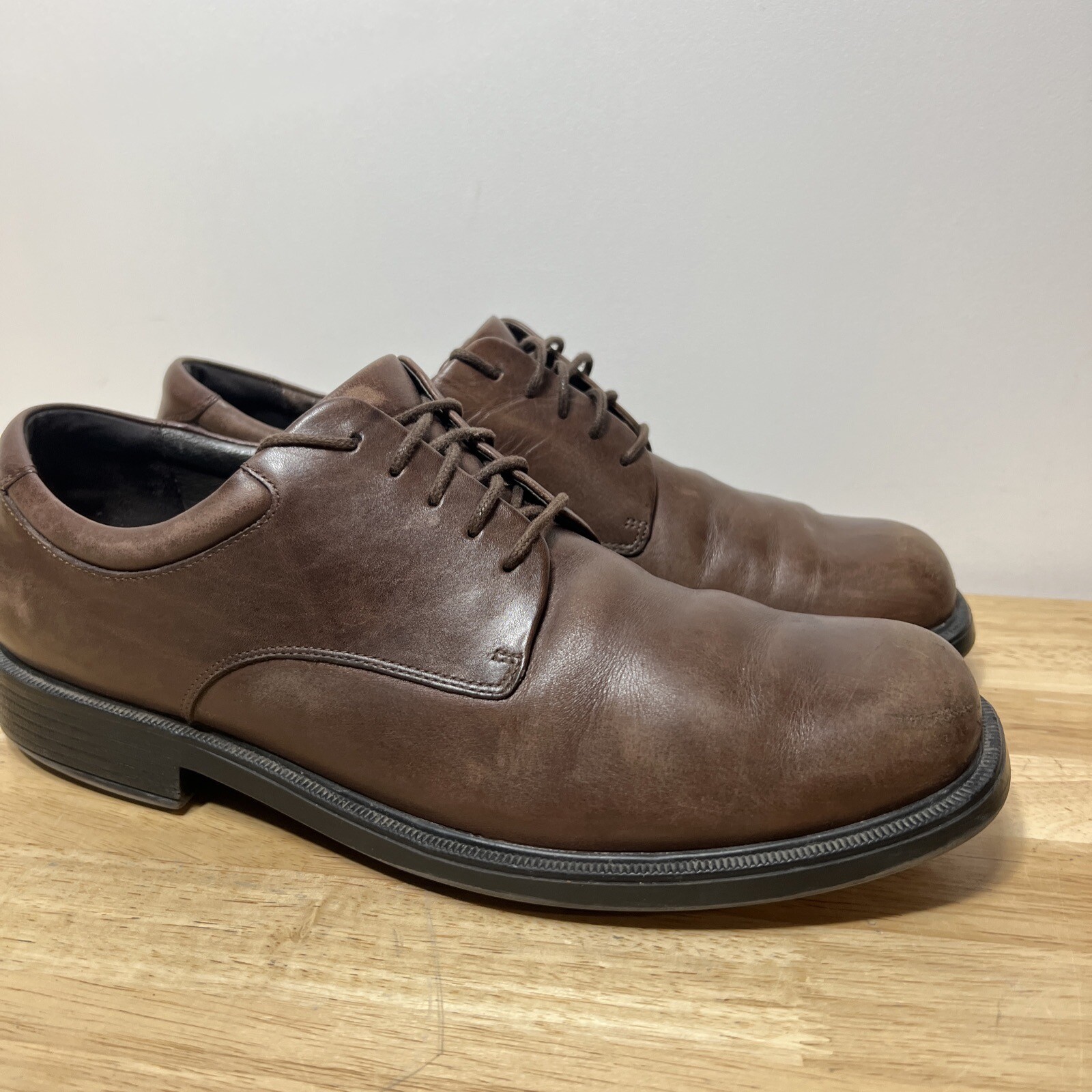 SAOLA Rockport Oxford APM2031C marrone pelle abito casual scarpe stringate da uomo 13 M