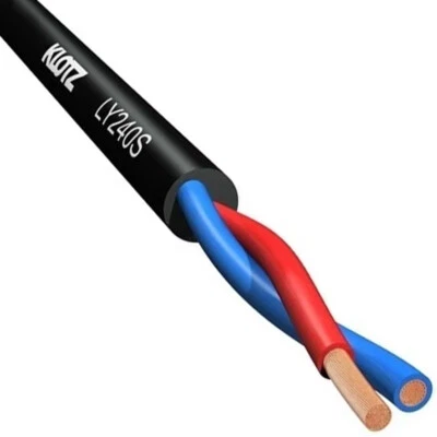 Cut Per Metre Cable Klotz LY240 4mm 2 Core Speaker Twinaxial 11mm Outer Diameter
