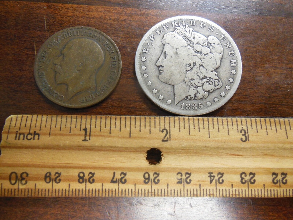 1921 British One (1) Penny 