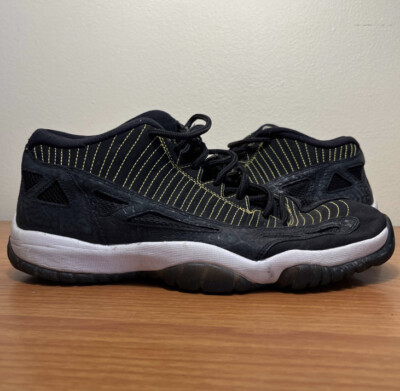 Nike Air Jordan 11 XI Low IE Zest Black Yellow Size 11 Sneakers