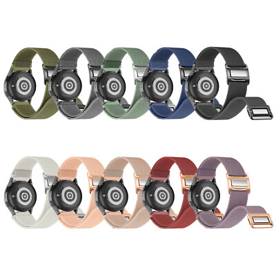 Magnetic Nylon Woven+Metal Clasp Wristband Strap For Huawei Watch GT4/3/2 Pro