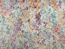 Burma Summer Cotton Fabric Orange Yellow  Curtain Upholstery Blind Material