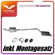 für Renault Twingo 1.2i 16V 55kW (ab 2001) Auspuffanlage Mittel+Endschalldämpfer