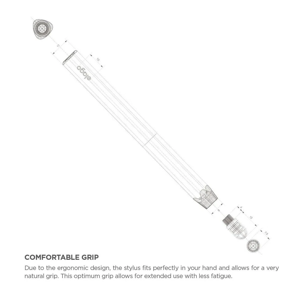 Lápiz óptico de aluminio elago Premium (negro) Foto 2 de 4