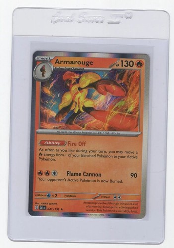 Pokemon Scarlet & Violet Armarouge 041/198 LINE HOLO USA EXCLUSIVE