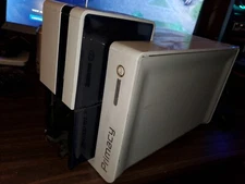 Evolis Primacy PM1H0000BS Expert Card Printer 24v 3a no ac adapter & side panel