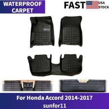 Car Floor Mat Front Foot Liner For Honda Accord 2014-2017 Dustproof Floor Cover Car Floor Mat Front Foot Liner For Honda Accord 2014-2017 Dustproof Floor Cover