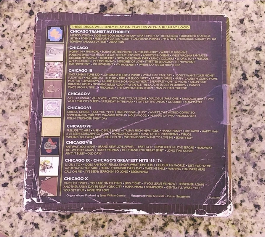 Chicago - Quadio Box Set Blu-ray Audio 4.0 Quadraphonic Rhino new never played - Image 4 of 4