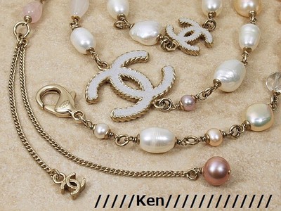 CHANEL Necklace Chain AUTH Coco GOLD 