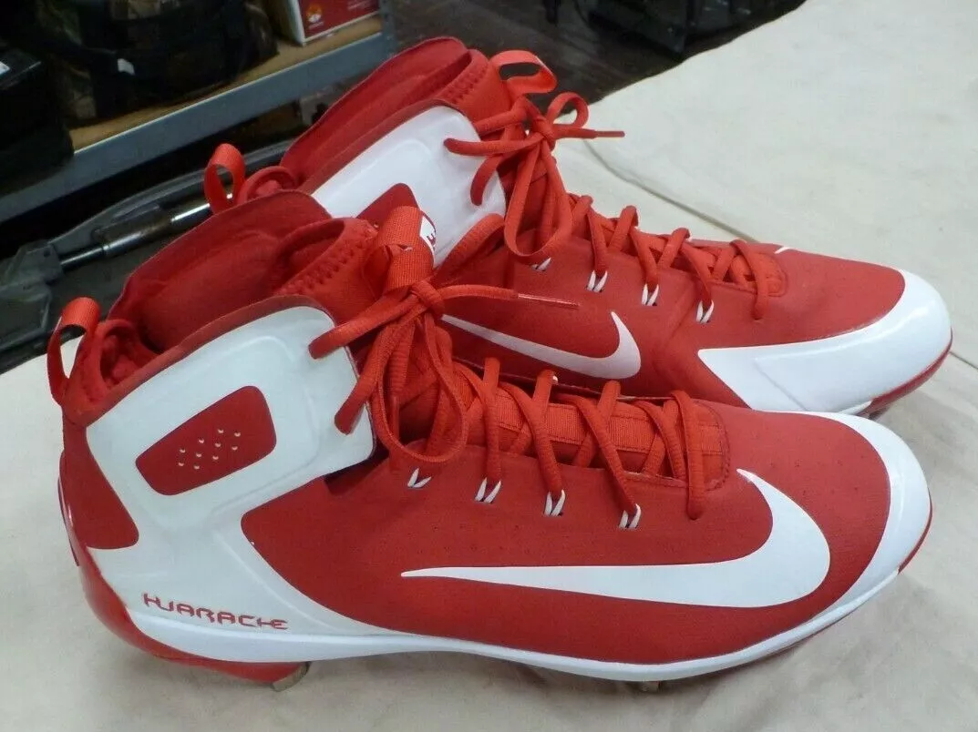 Huarache cleats clearance red