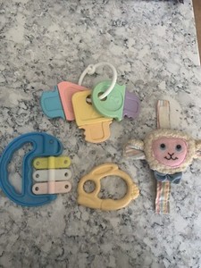 VTG Baby Teeters/rattles 