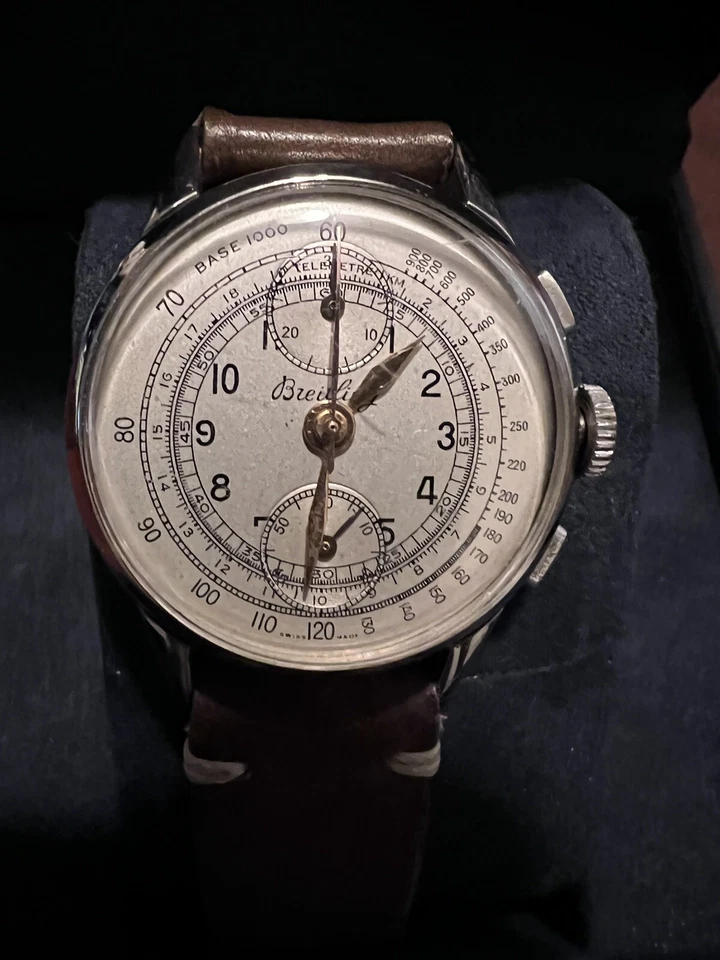 De Colección Breitling Trans Ocean Acero Inoxidable 35mm Estuche 25j B126 Banda Breitling Funciona Foto 2 de 4