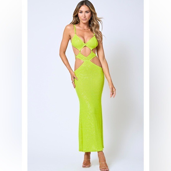 green emerald velvet dress Citrus The Hollis Shae Dress Green Plaid / XXXL