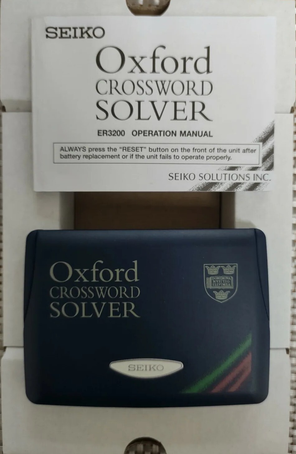 Seiko ER3200 Electronic Oxford Crossword Solver Dictionary Spellchecker