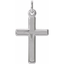 Platinum Cross Pendant Religious Charm16.5x12...