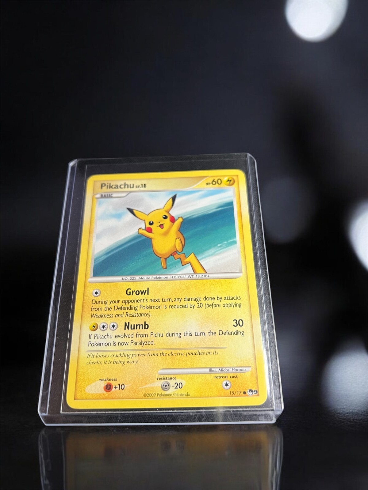 Pokemon Pikachu Common 15/17 Pop Series 9 NM