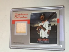 F53283 2019 Topps Heritage Clubhouse Collection Relics Bat Dee Gordon Mariners