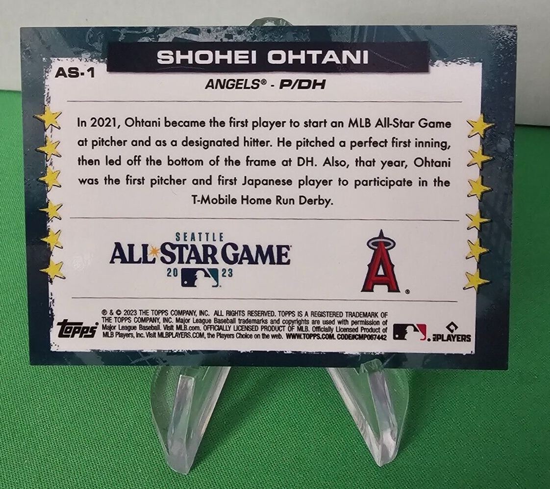 SSP WRAPPER REDEMPTION 2023 Topps SHOHEI OHTANI All Star Game