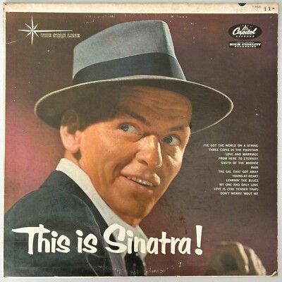 Frank Sinatra - This Is Sinatra! Capitol THE STAR LINE T-768 Gold Label Vinyl LP