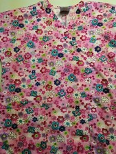 Hq scrub top xs Flowers