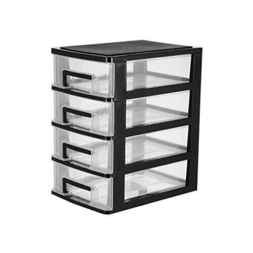 Desktop Storage 4 Drawer Mini Desktop Drawers Plastic Drawer Organizer Storage