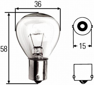HELLA Glühlampe Rundumkennleuchte 8GA 002 074-121 12V 45W U Halogen Schachtel
