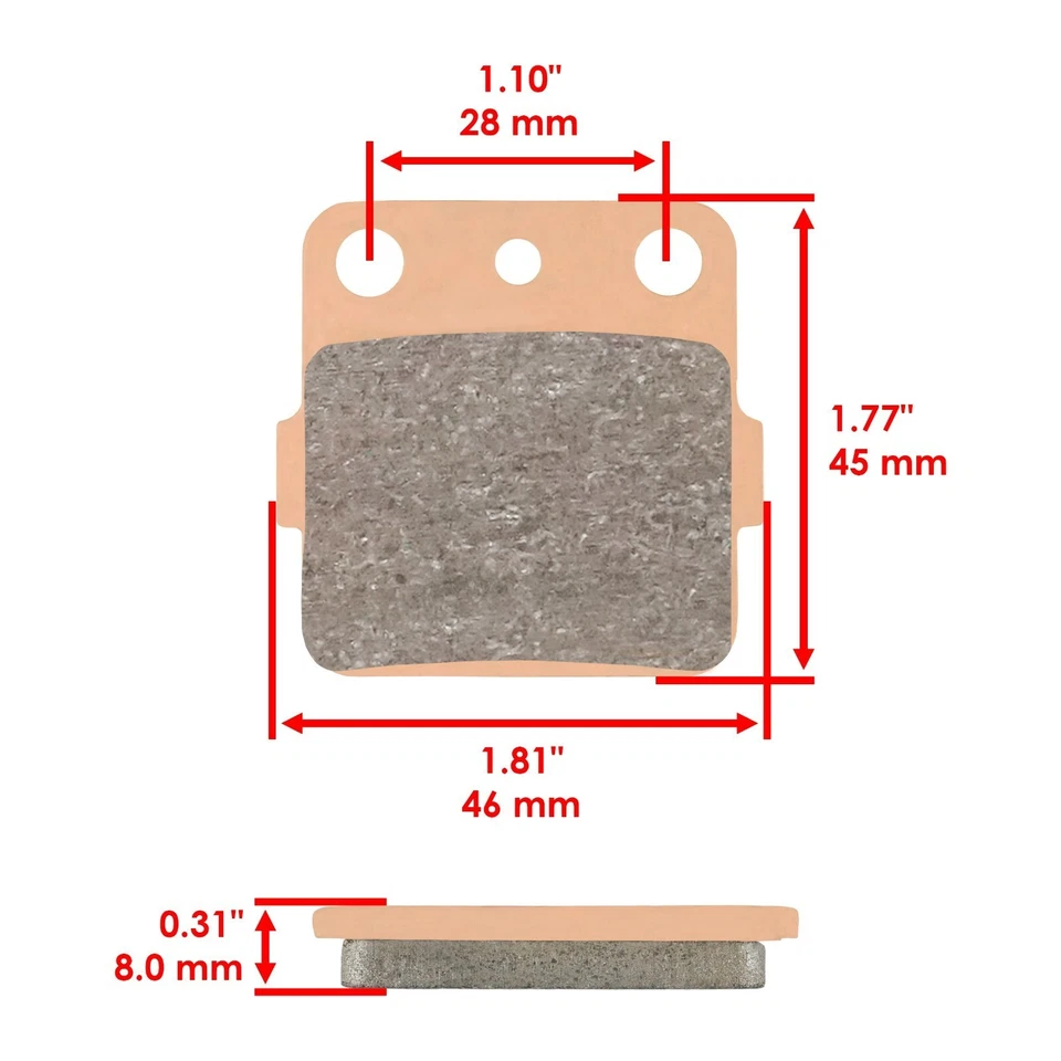 Pastillas de freno delanteras y traseras para Kawasaki KX85 KX 85 2001-2020 Foto 3 de 3