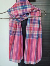 Pha Kao Ma Cloth Fabric Kaoma Plaid Loincloth Thailand Traditional Mat Scarf Red